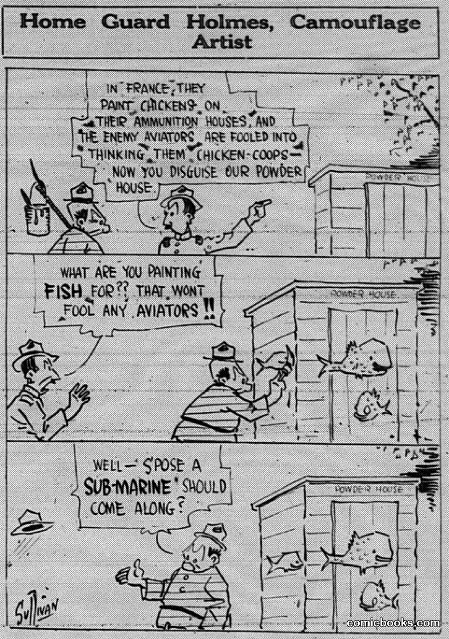 Home Guard Holmes, Camouflage Artist