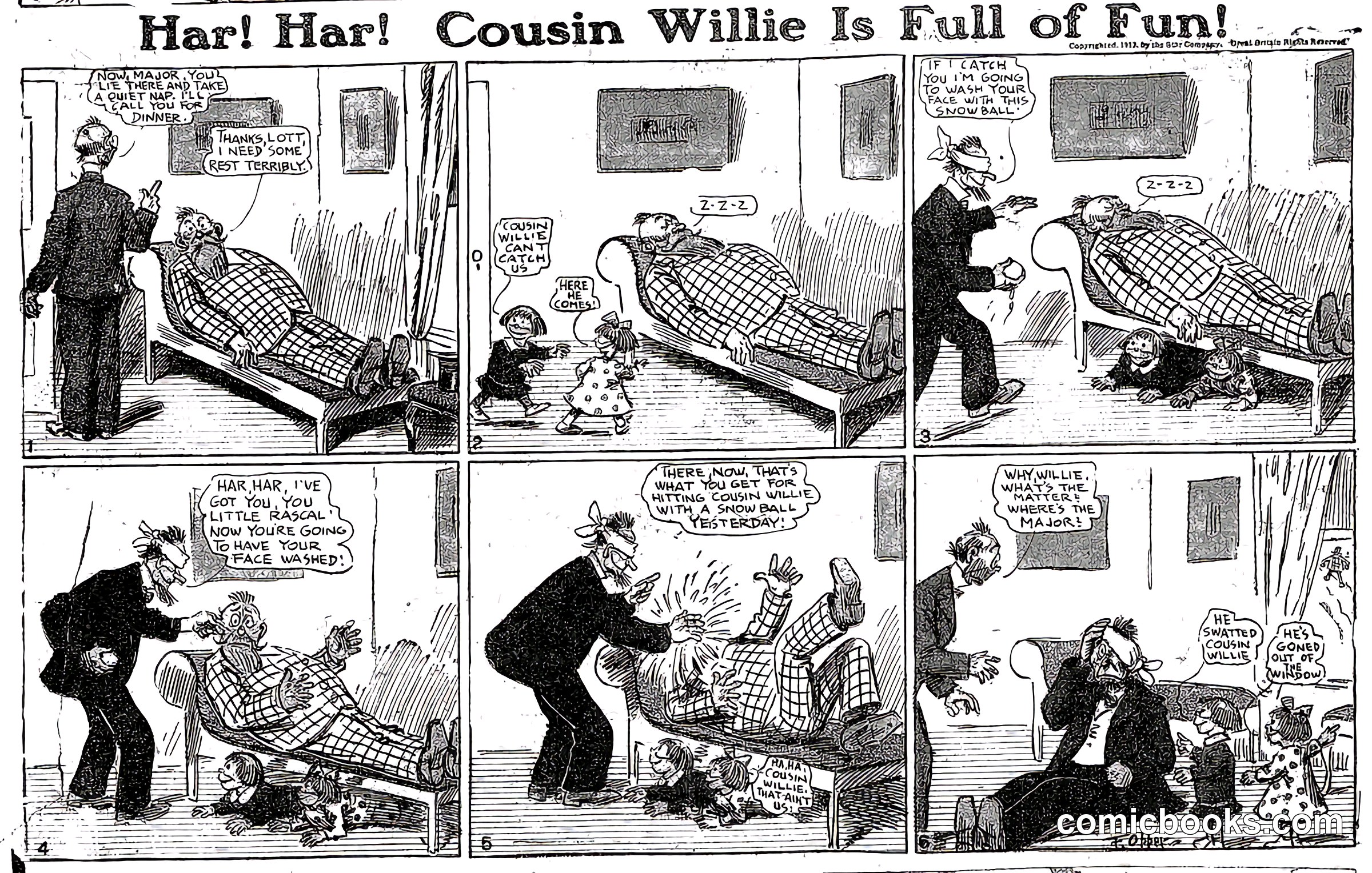 Har! Har! Cousin Willie Is Full of Fun!