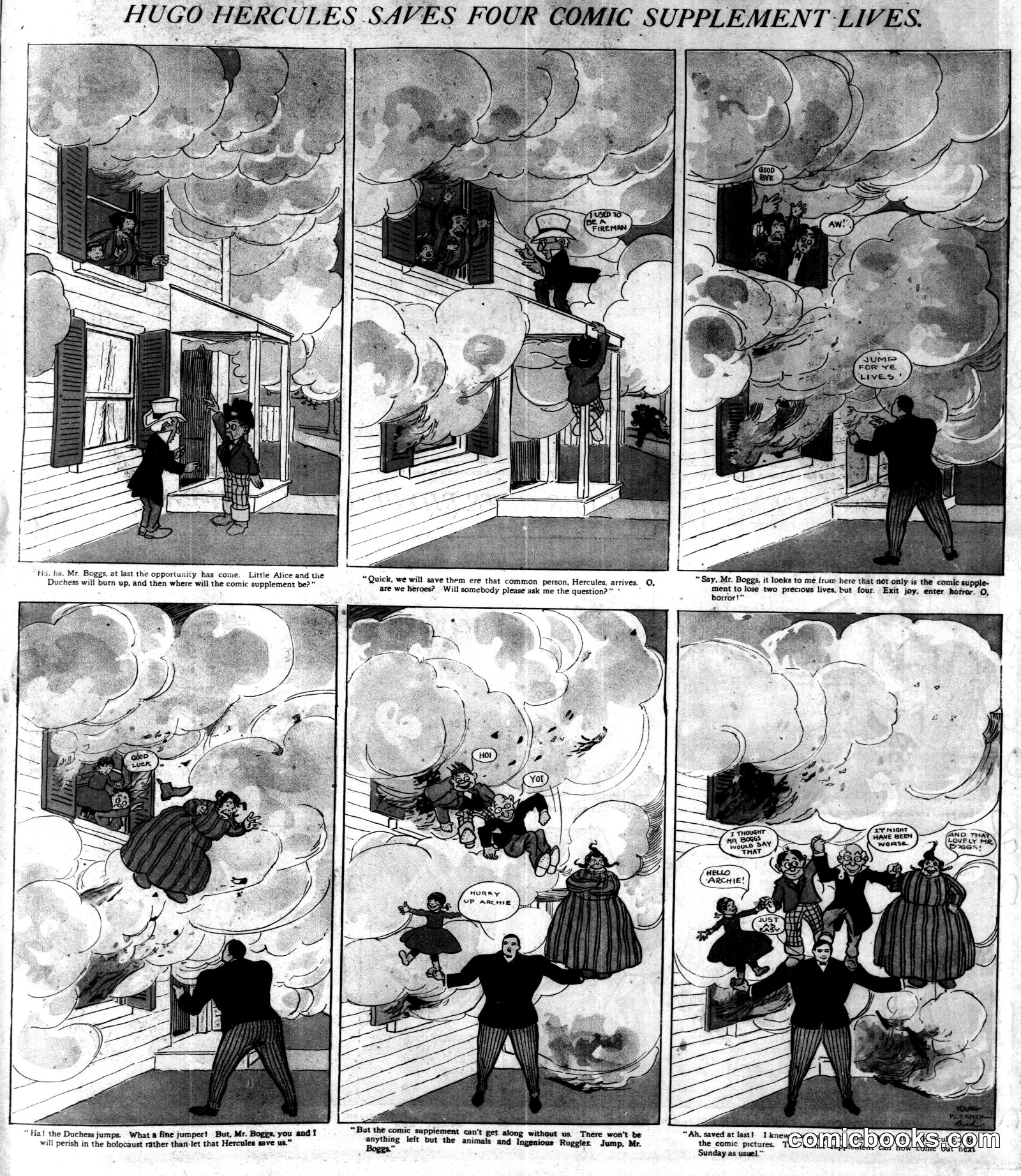 Hugo Hercules Saves Four Comic Supplement Lives