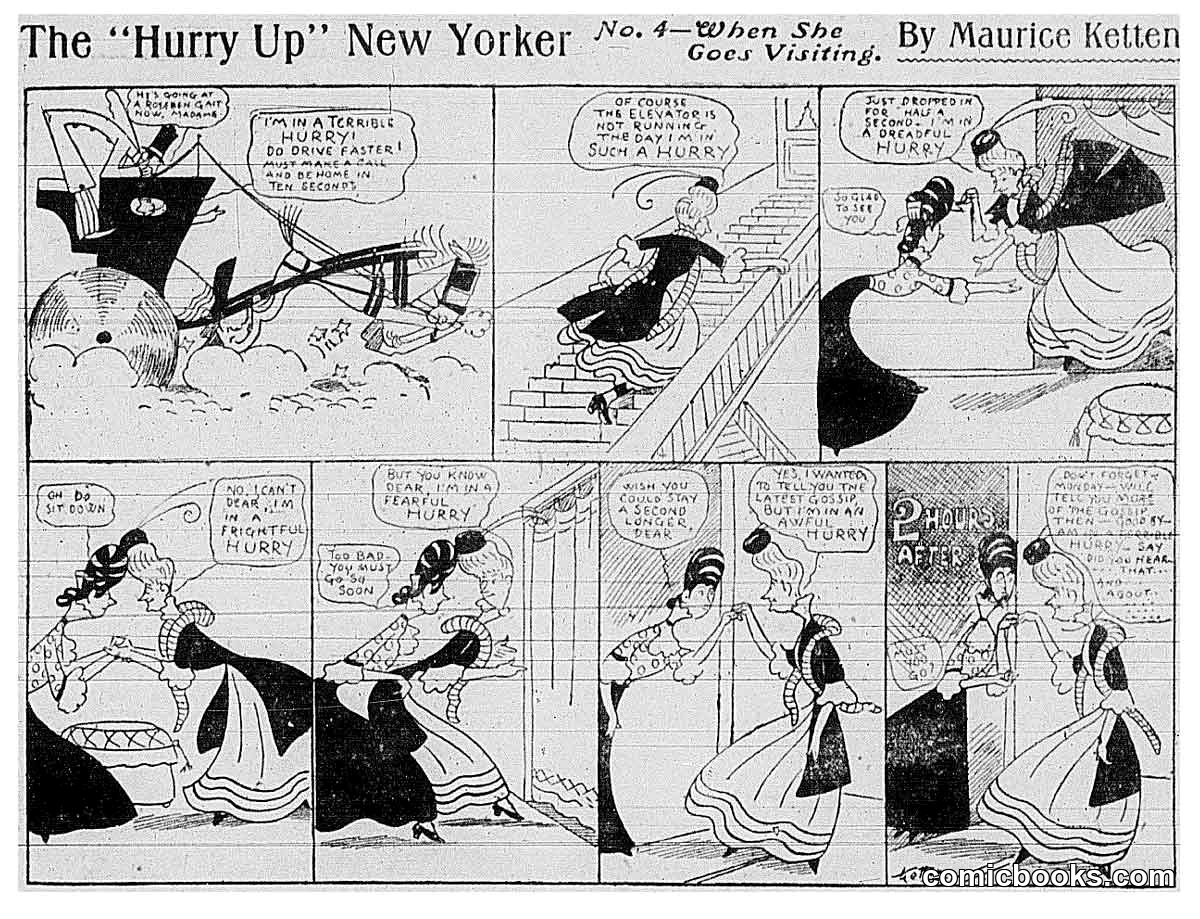 The "Hurry Up" New Yorker: When She Goes Visiting