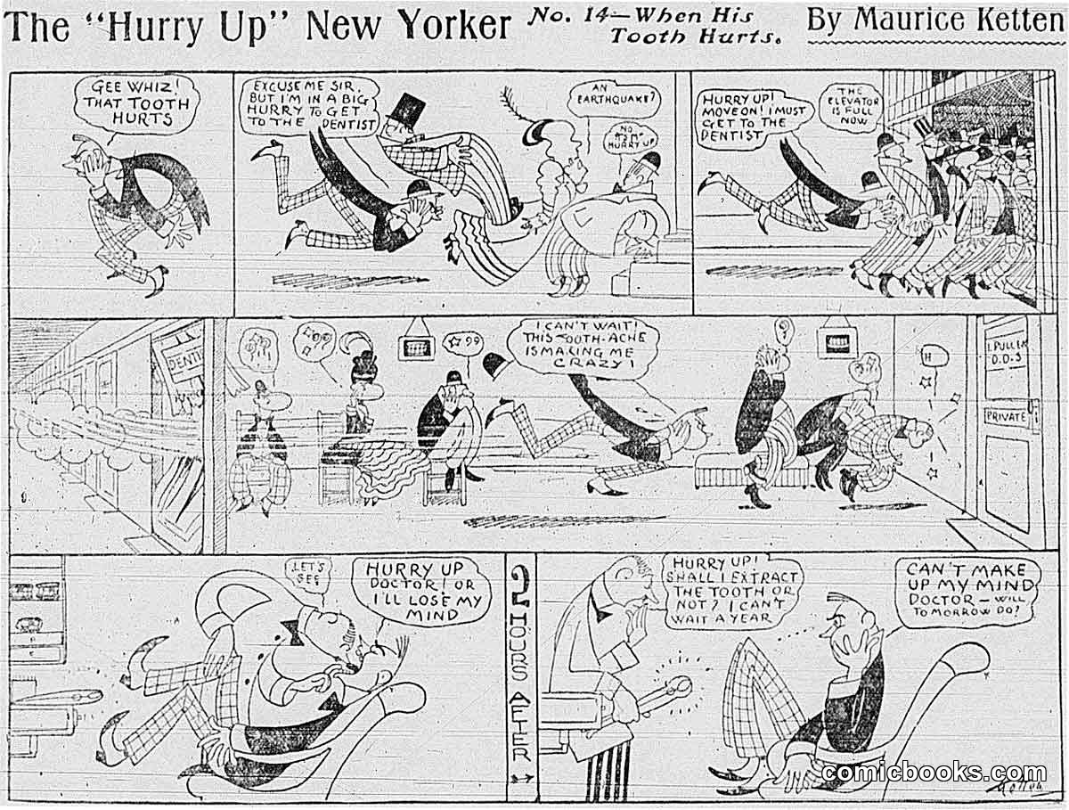 The "Hurry Up" New Yorker No. 14—When His Tooth Hurts