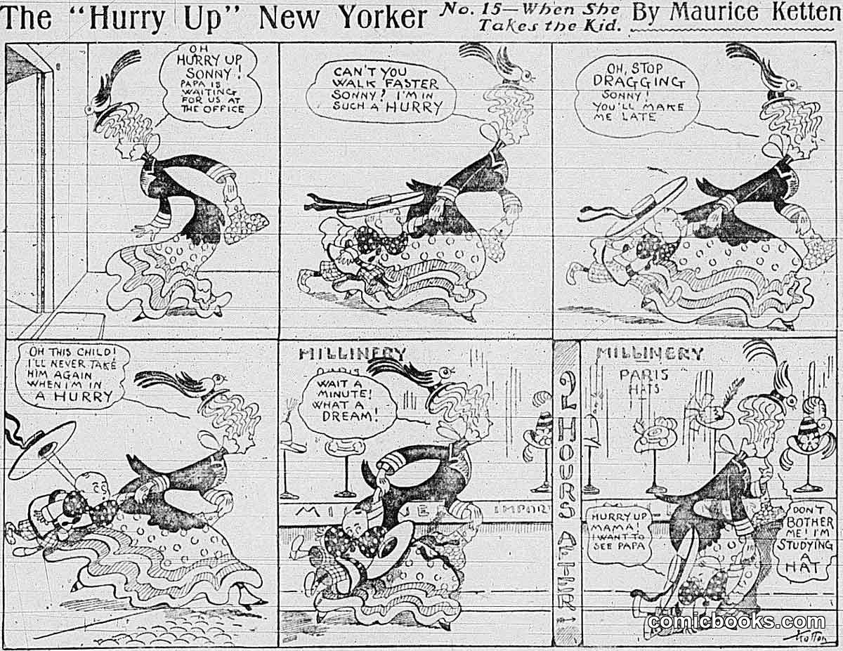 The "Hurry Up" New Yorker, No. 15—When She Takes the Kid