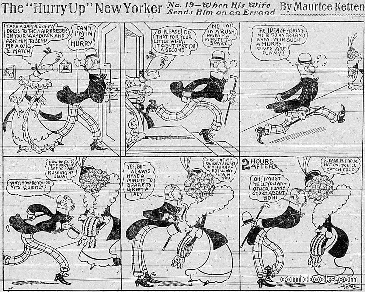 The "Hurry Up" New Yorker, No. 19—When His Wife Sends Him on an Errand