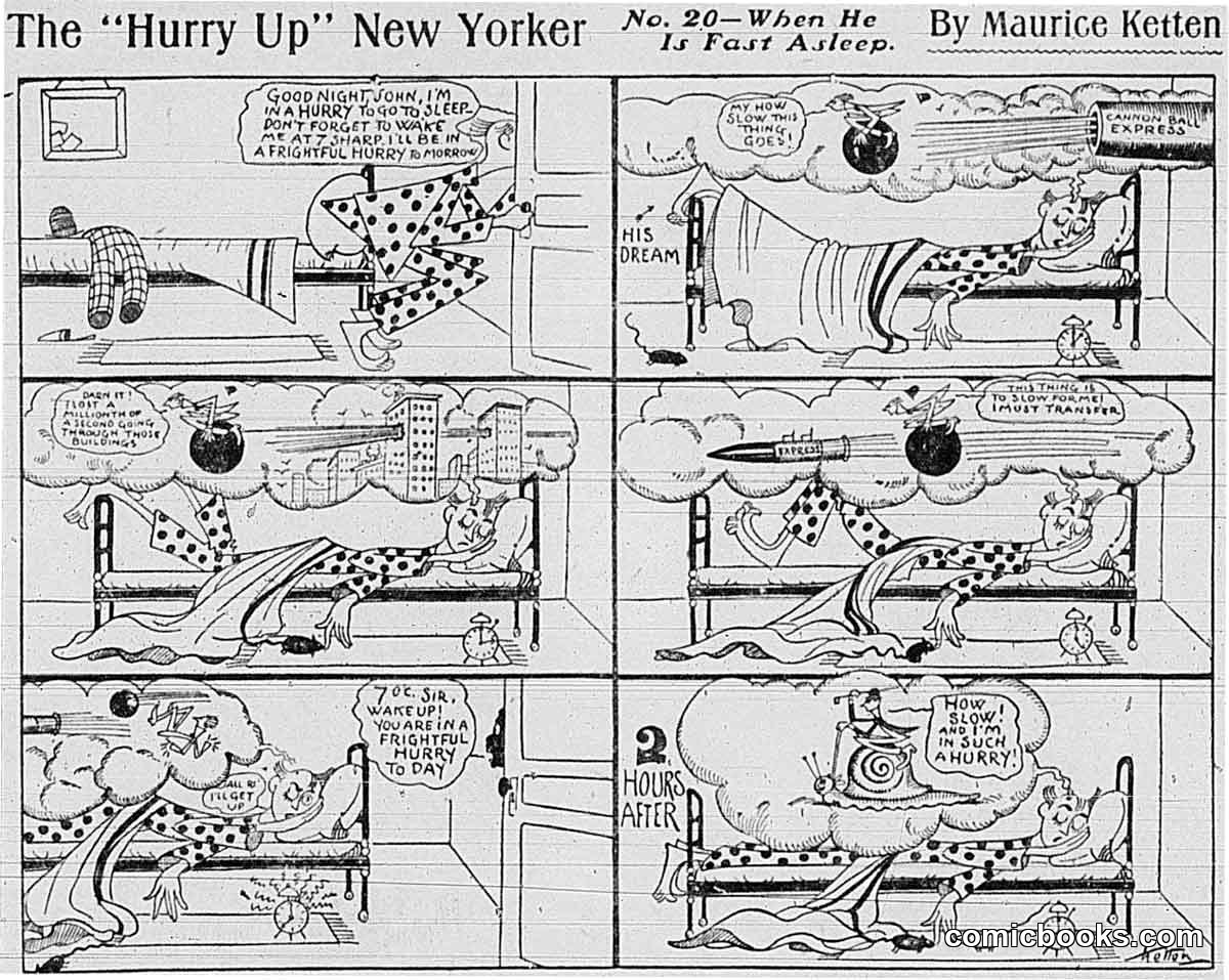 The 'Hurry Up' New Yorker No. 20—When He Is Fast Asleep