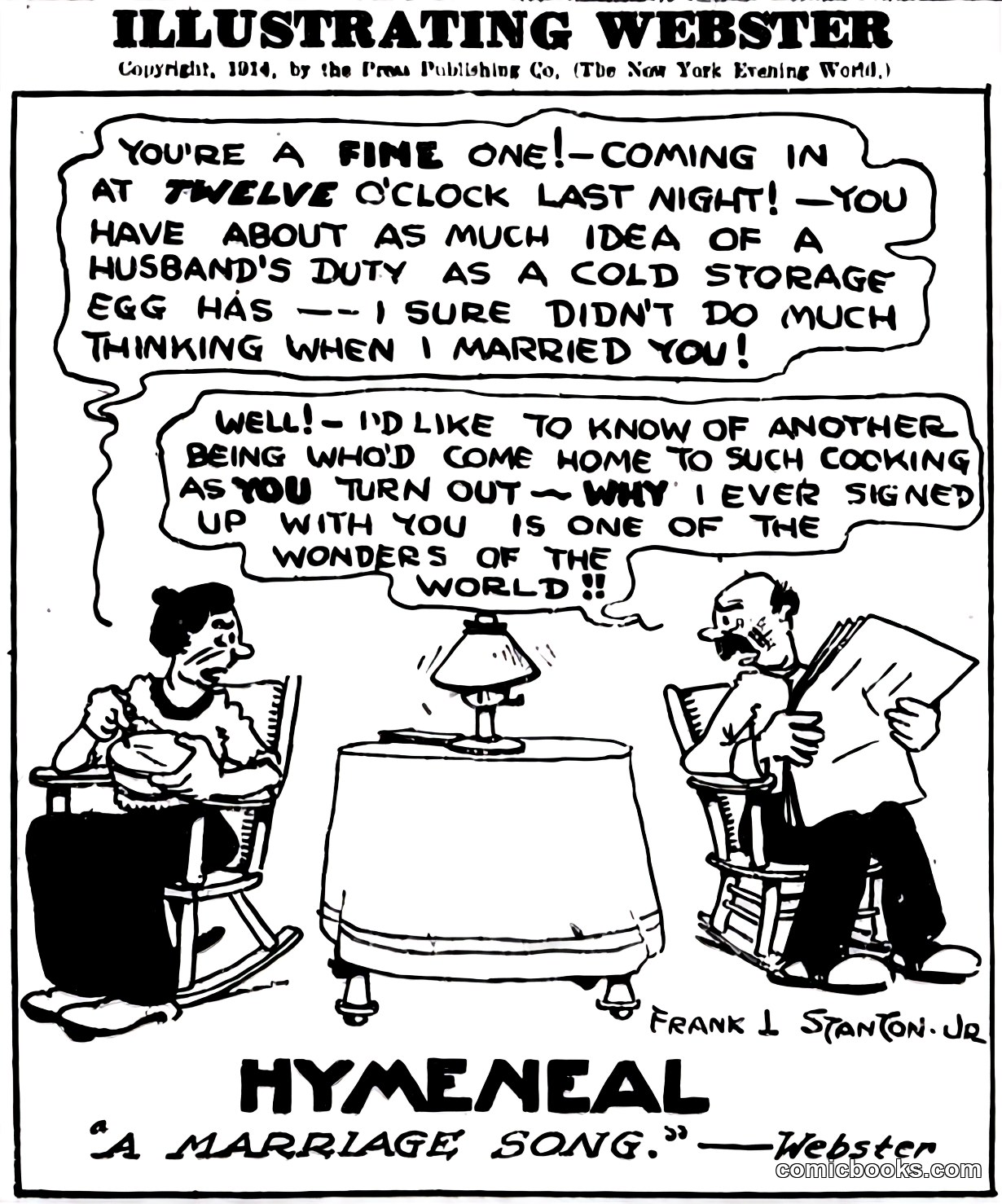 Illustrating Webster: Hymeneal—A Marriage Song