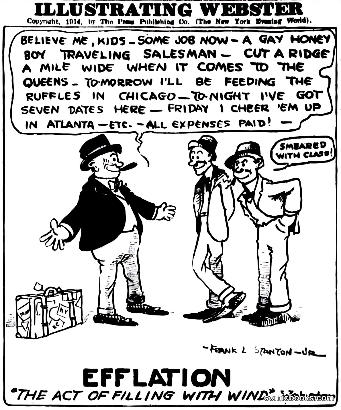 Illustrating Webster: 'Efflation'