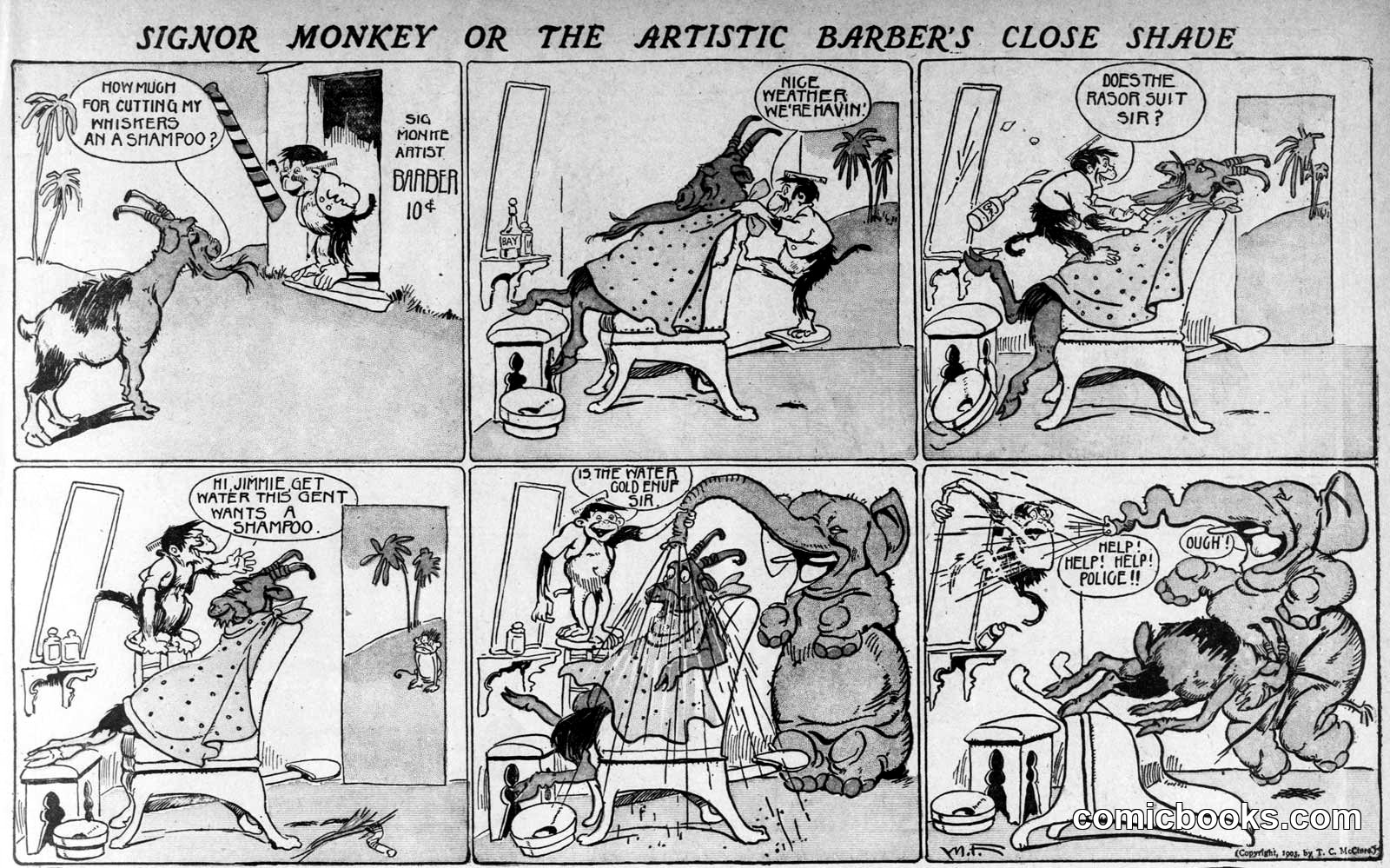 Signor Monkey or The Artistic Barber's Close Shade