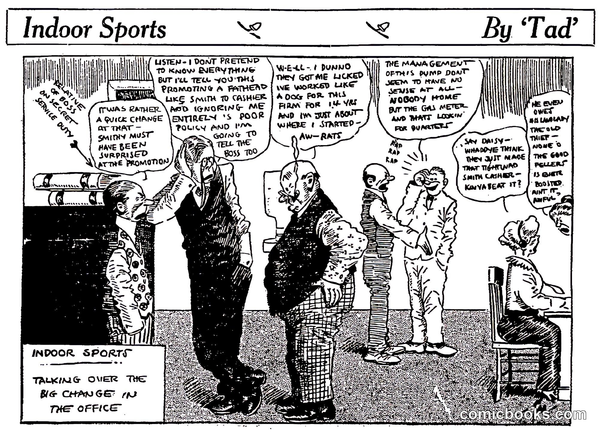 Indoor Sports: Talking Over the Big Change in the Office
