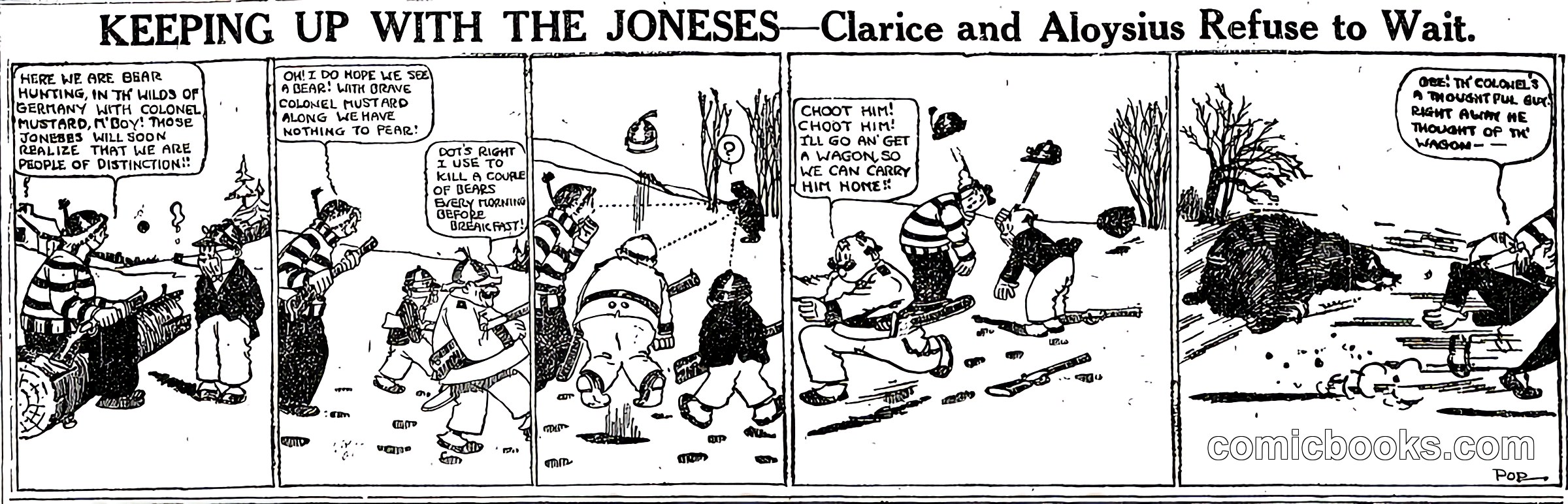 Keeping Up with the Joneses—Clarice and Aloysius Refuse to Wait