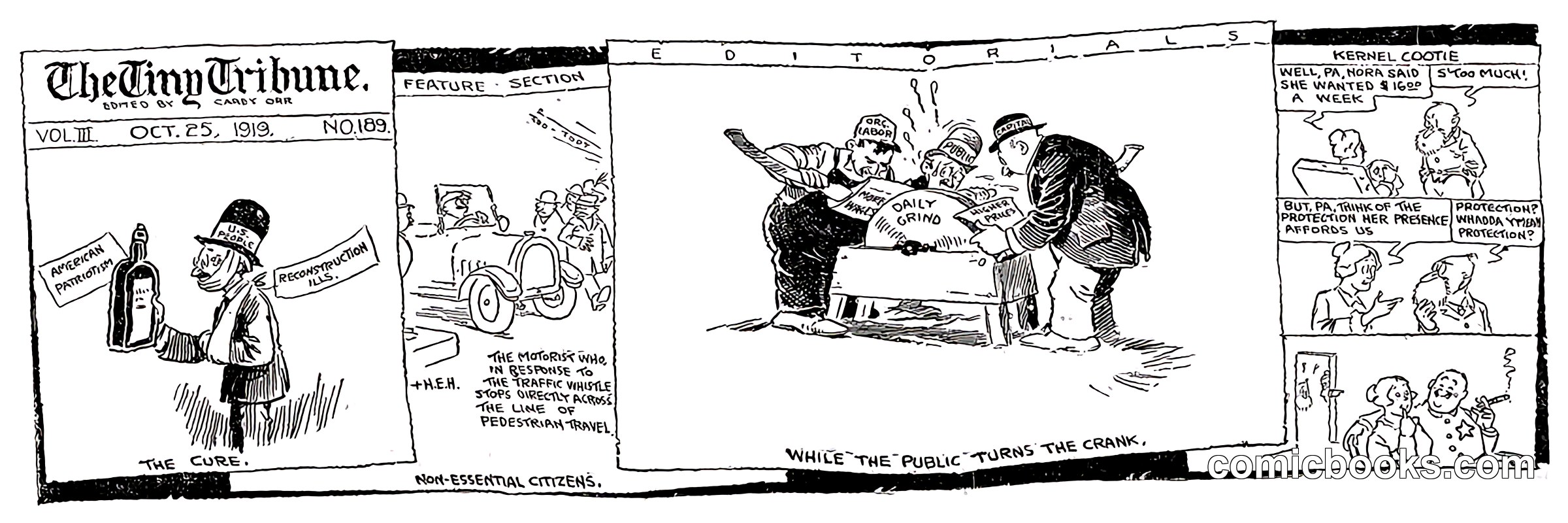 The Tiny Tribune Sunday Comic Strip
