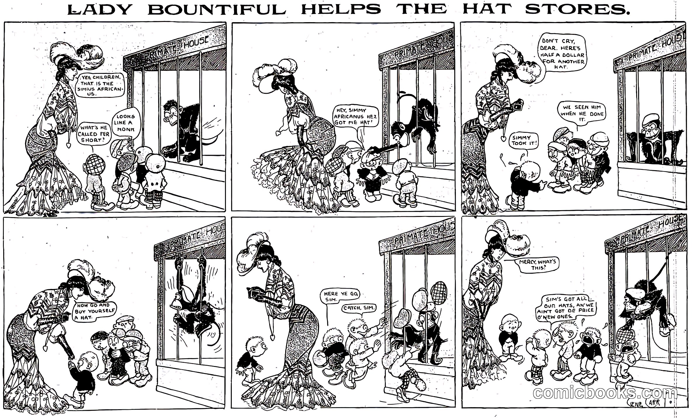 Lady Bountiful Helps the Hat Stores