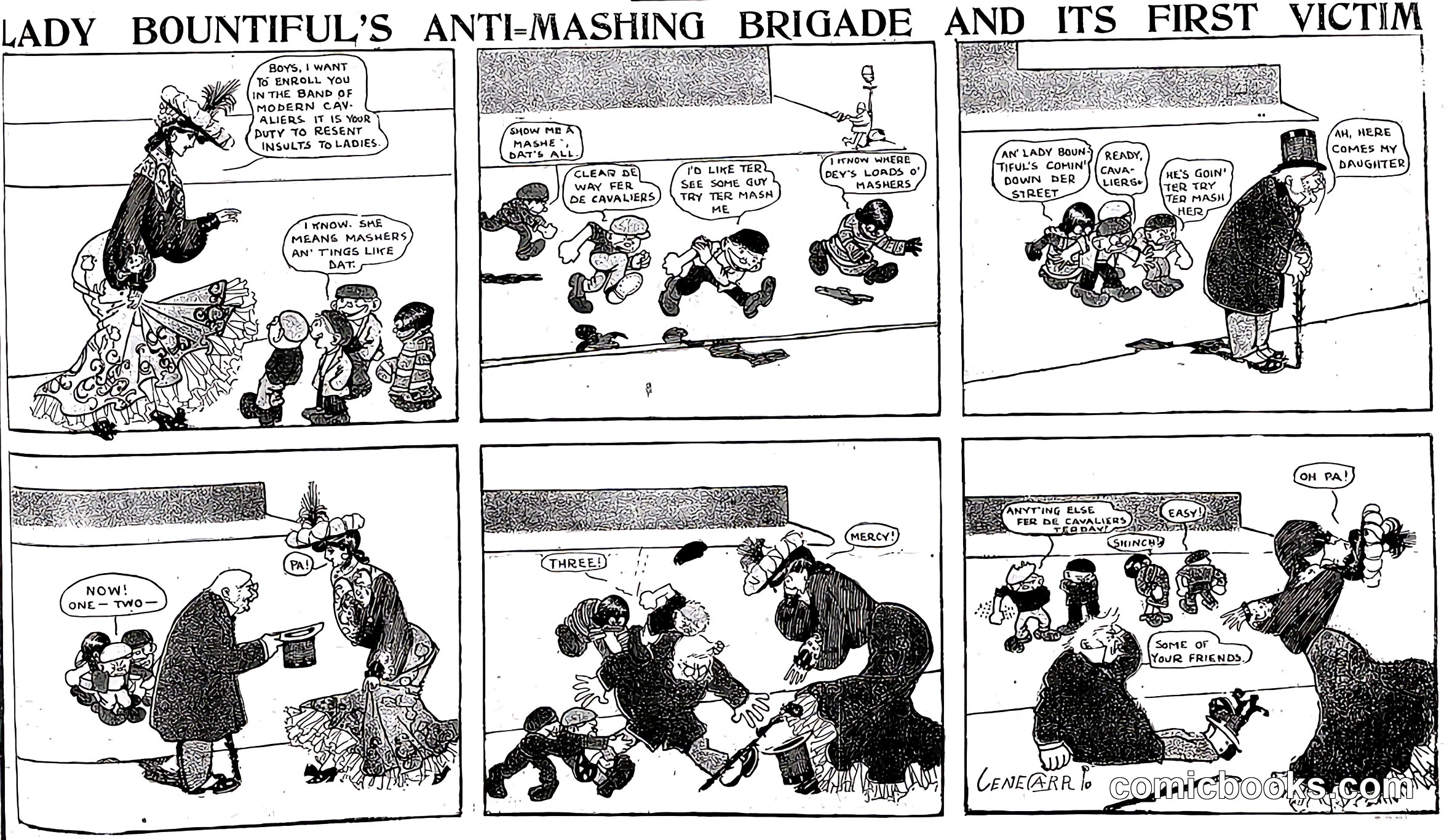 Lady Bountiful's Anti-Mashing Brigade and Its First Victim