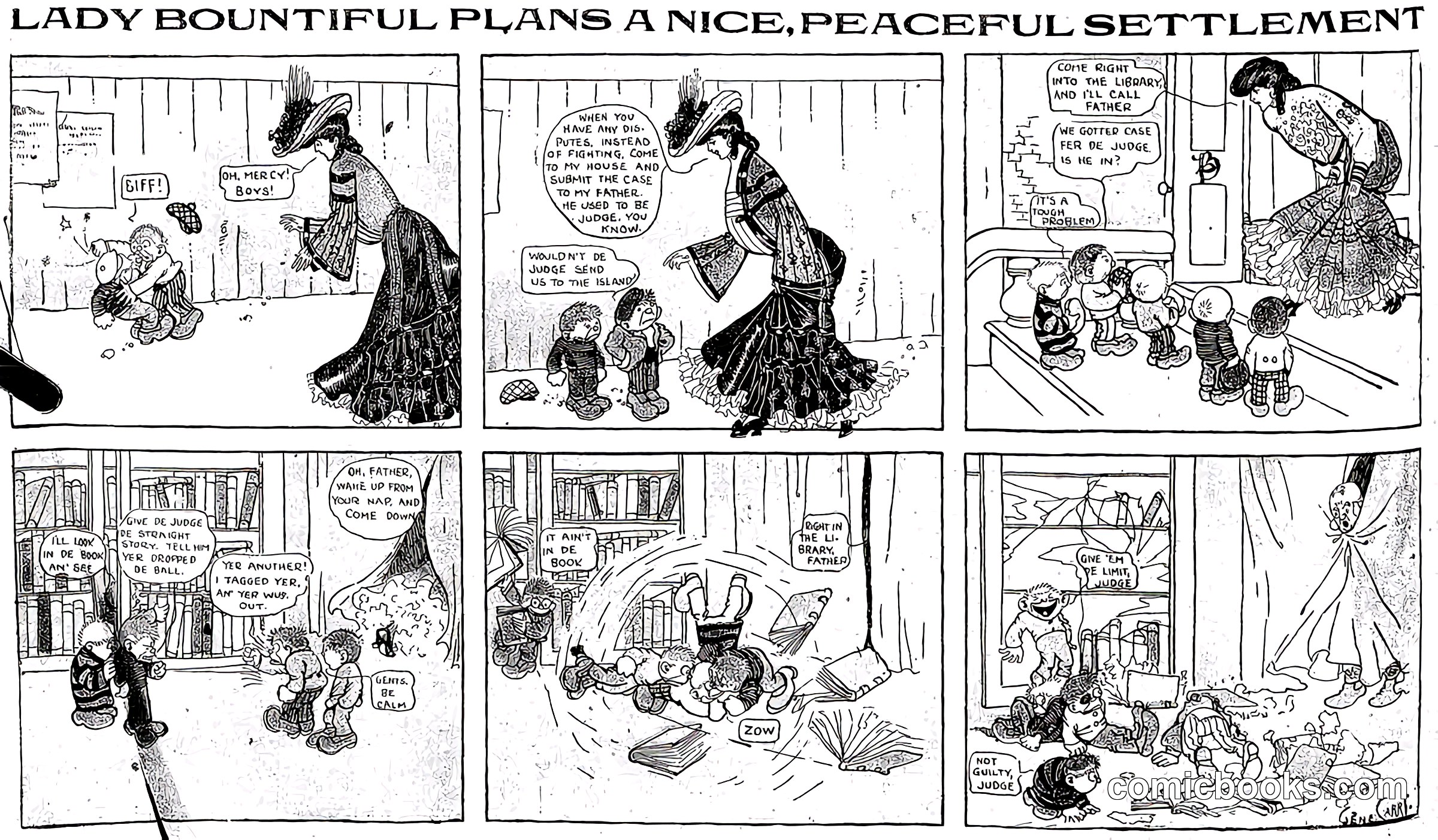 Lady Bountiful Plans a Nice, Peaceful Settlement