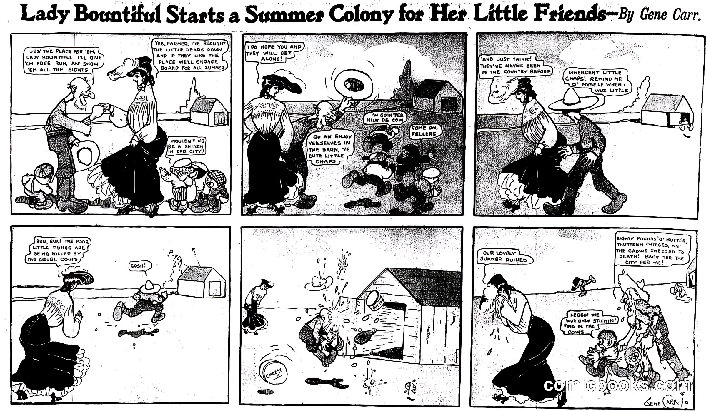 Lady Bountiful Starts a Summer Colony for Her Little Friends