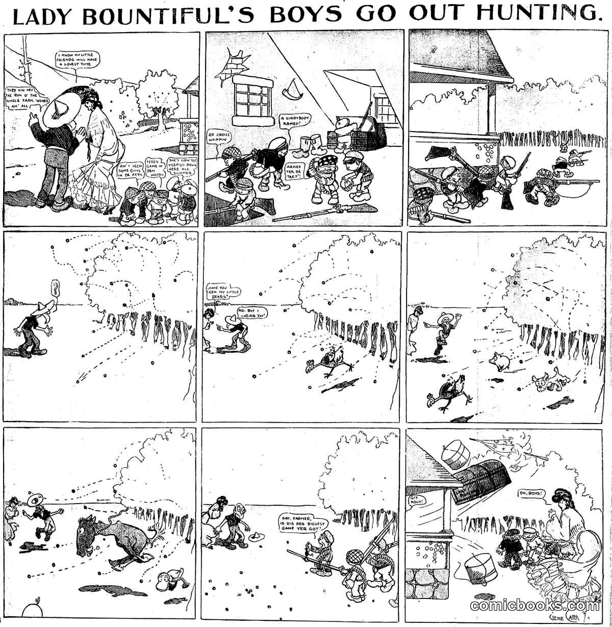 Lady Bountiful's Boys Go Out Hunting