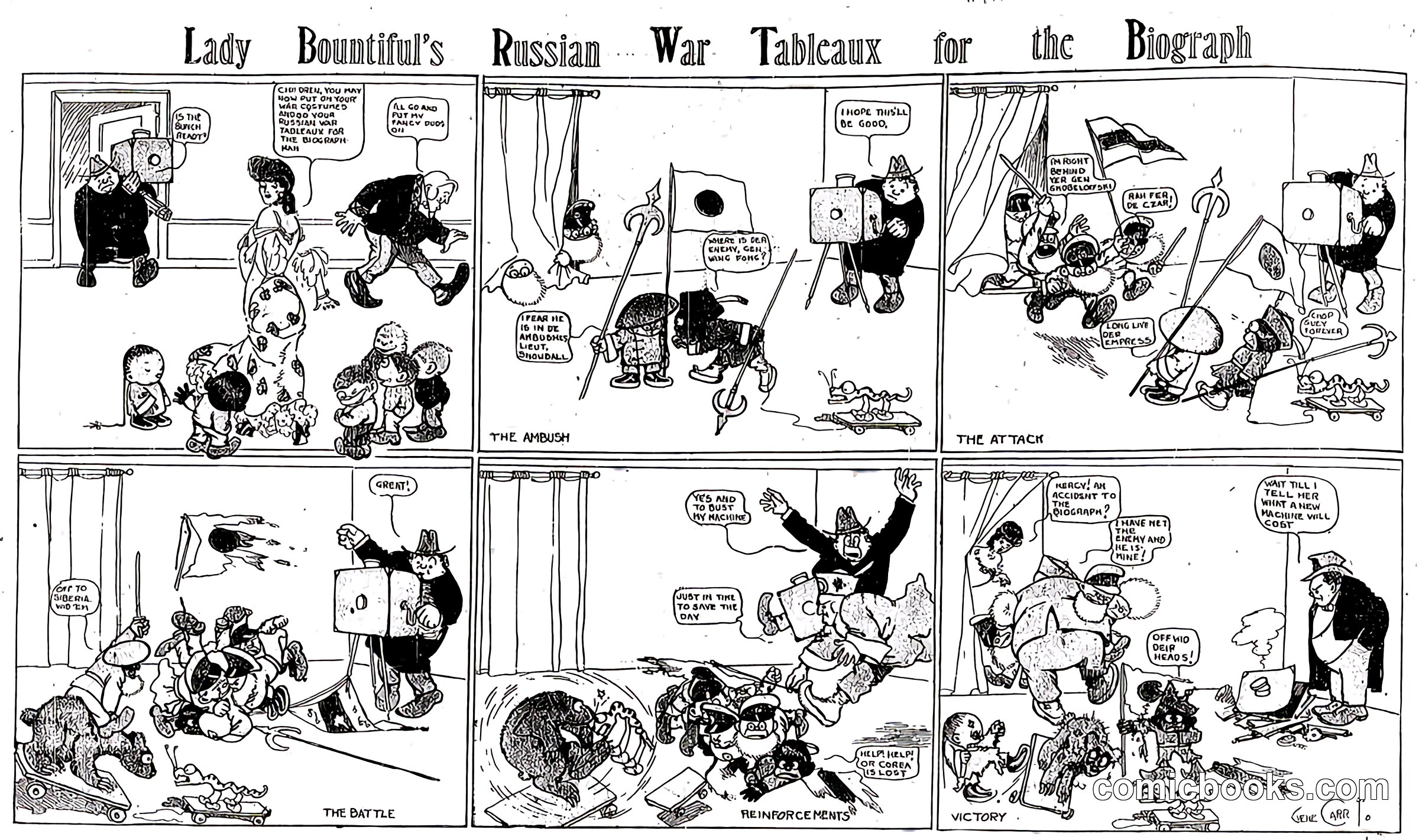 Lady Bountiful's Russian War Tableaux for the Biograph