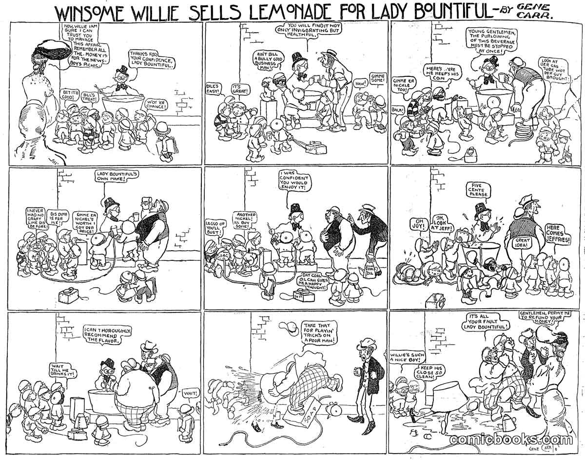 Winsome Willie Sells Lemonade for Lady Bountiful