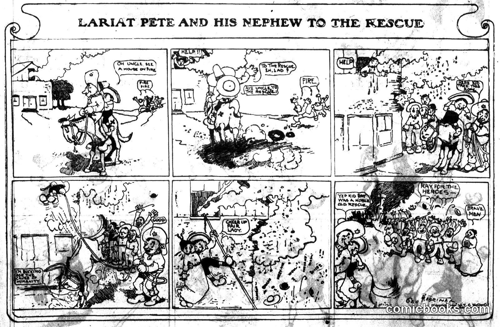 Lariat Pete and His Nephew to the Rescue