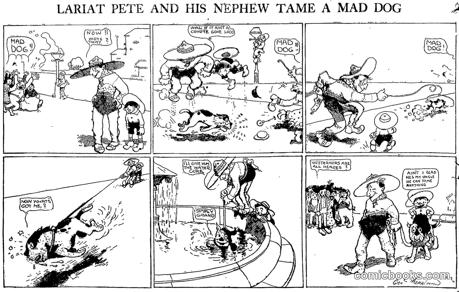 Lariat Pete and His Nephew Tame a Mad Dog