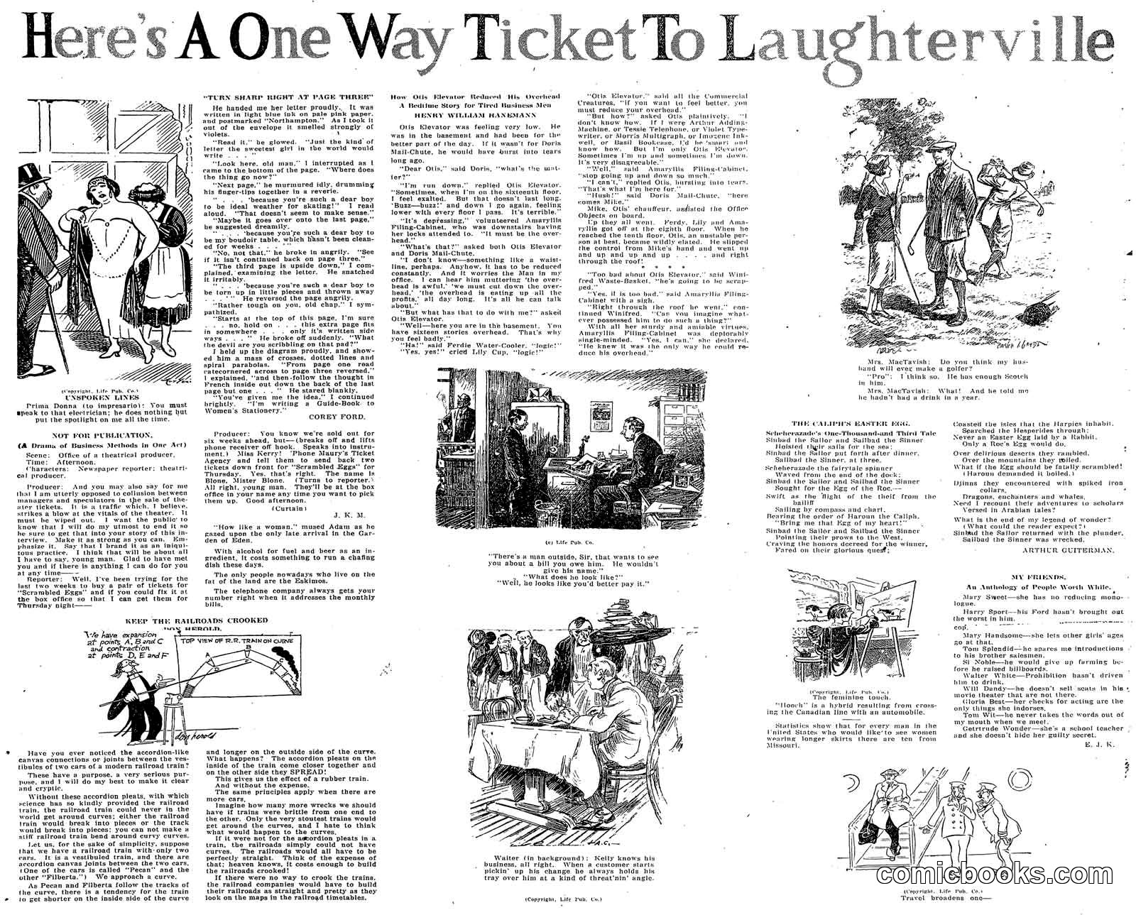 Here's a One Way Ticket to Laughterville