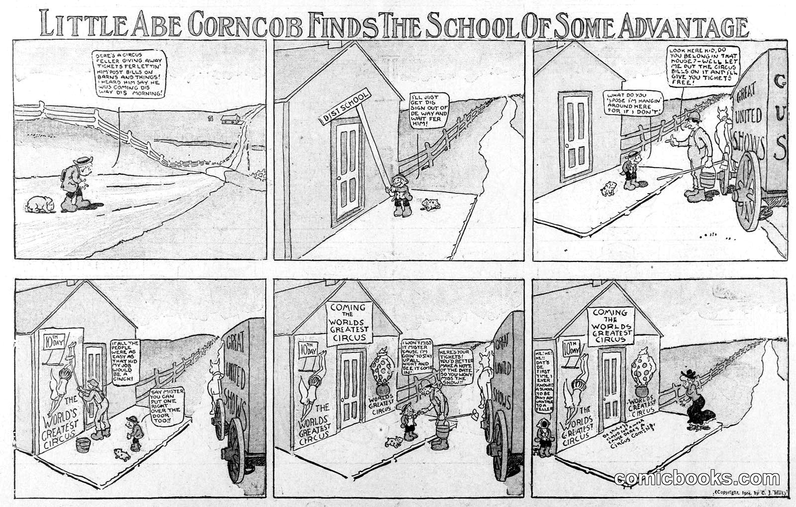 Little Abe Corncob Finds the School of Some Advantage