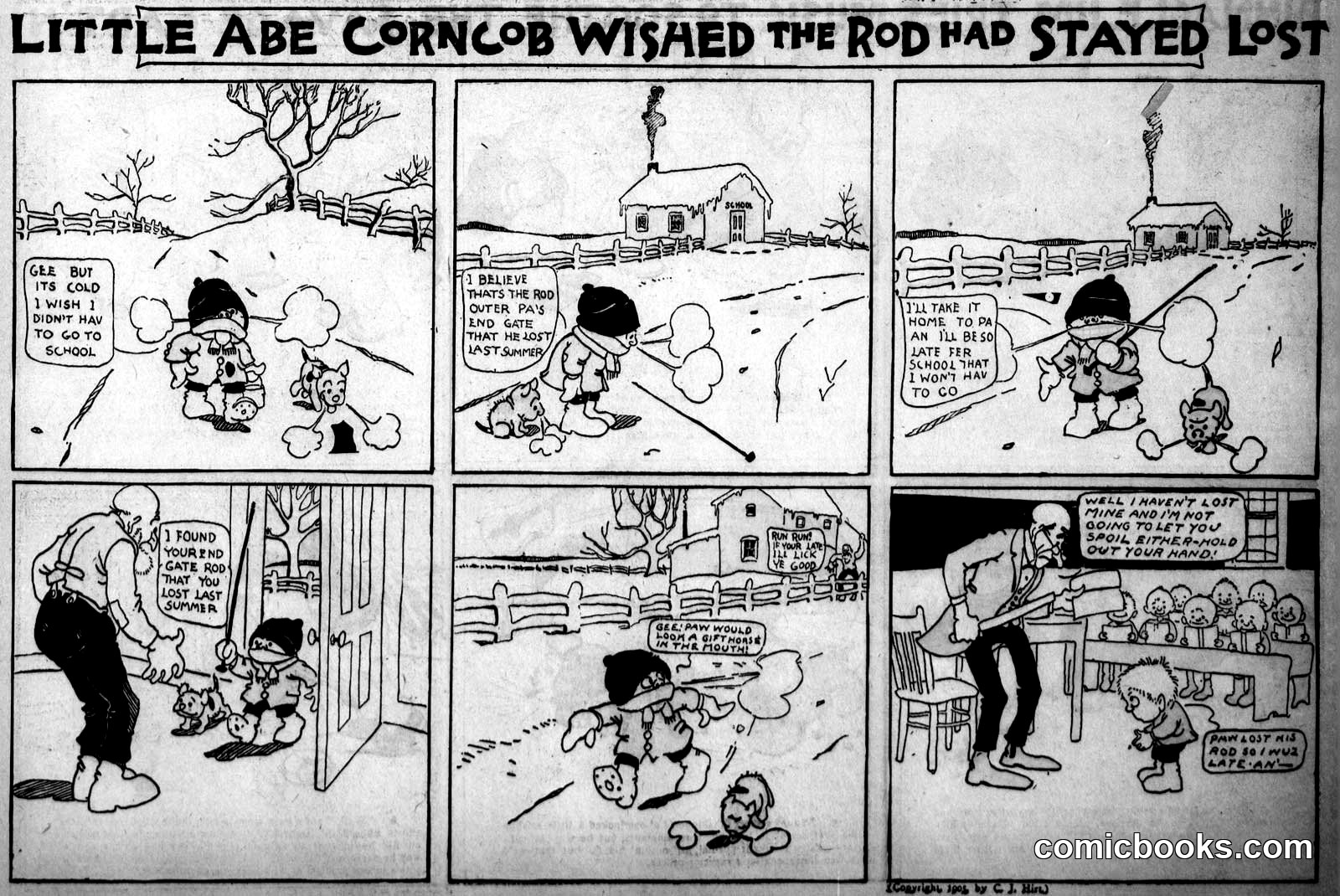 Little Abe Corncob Wished the Rod Had Stayed Lost