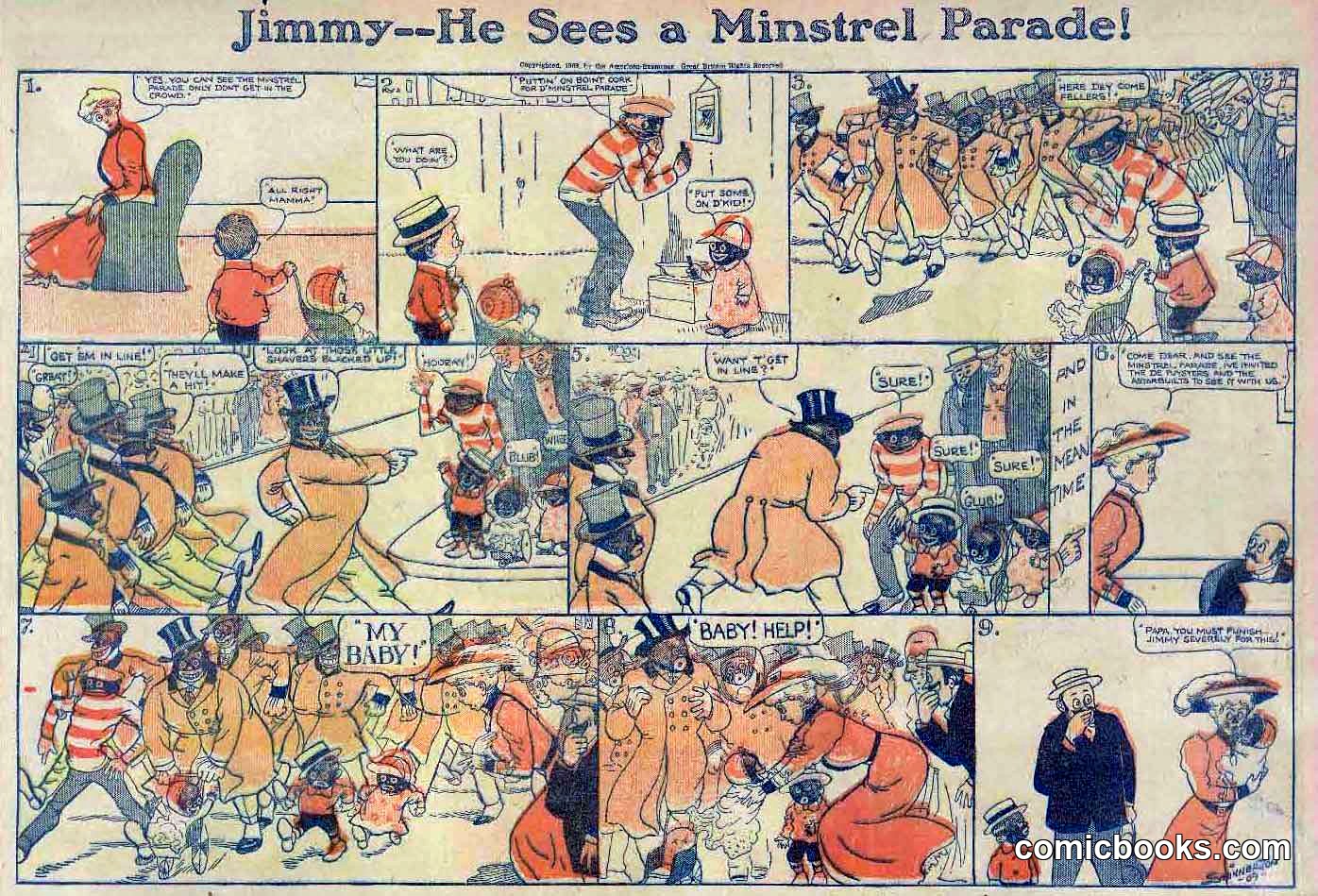 Little Jimmy—He Sees a Minstrel Parade