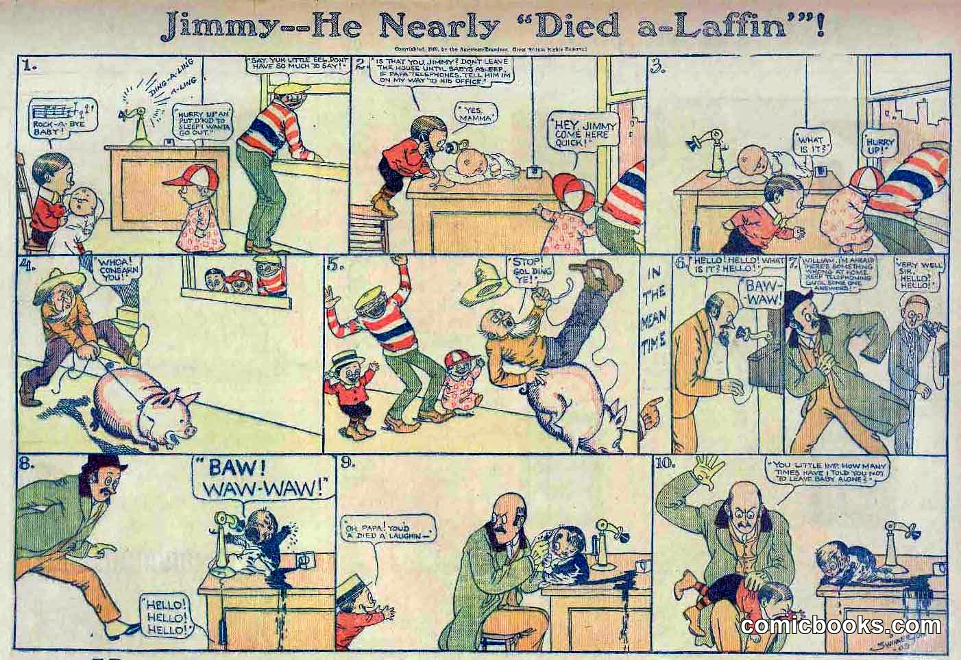 Jimmy—He Nearly "Died a-Laughin"!