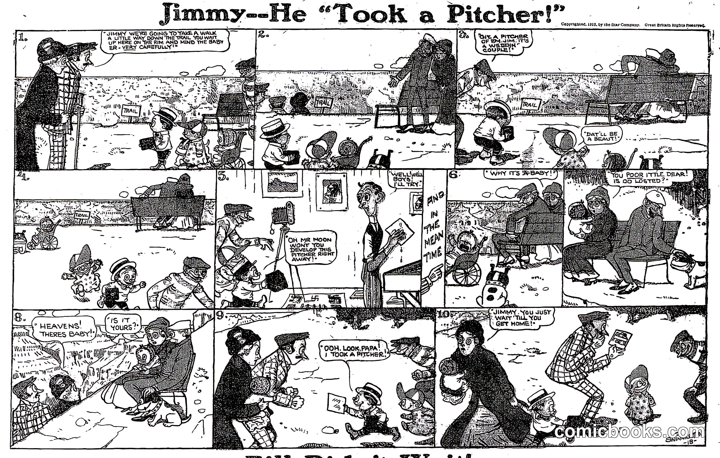 Jimmy — He 'Took a Pitcher!'
