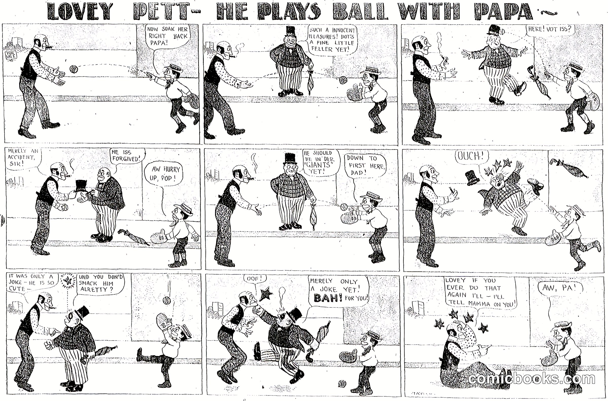 Lovey Pett—Me Plays Ball With Papa
