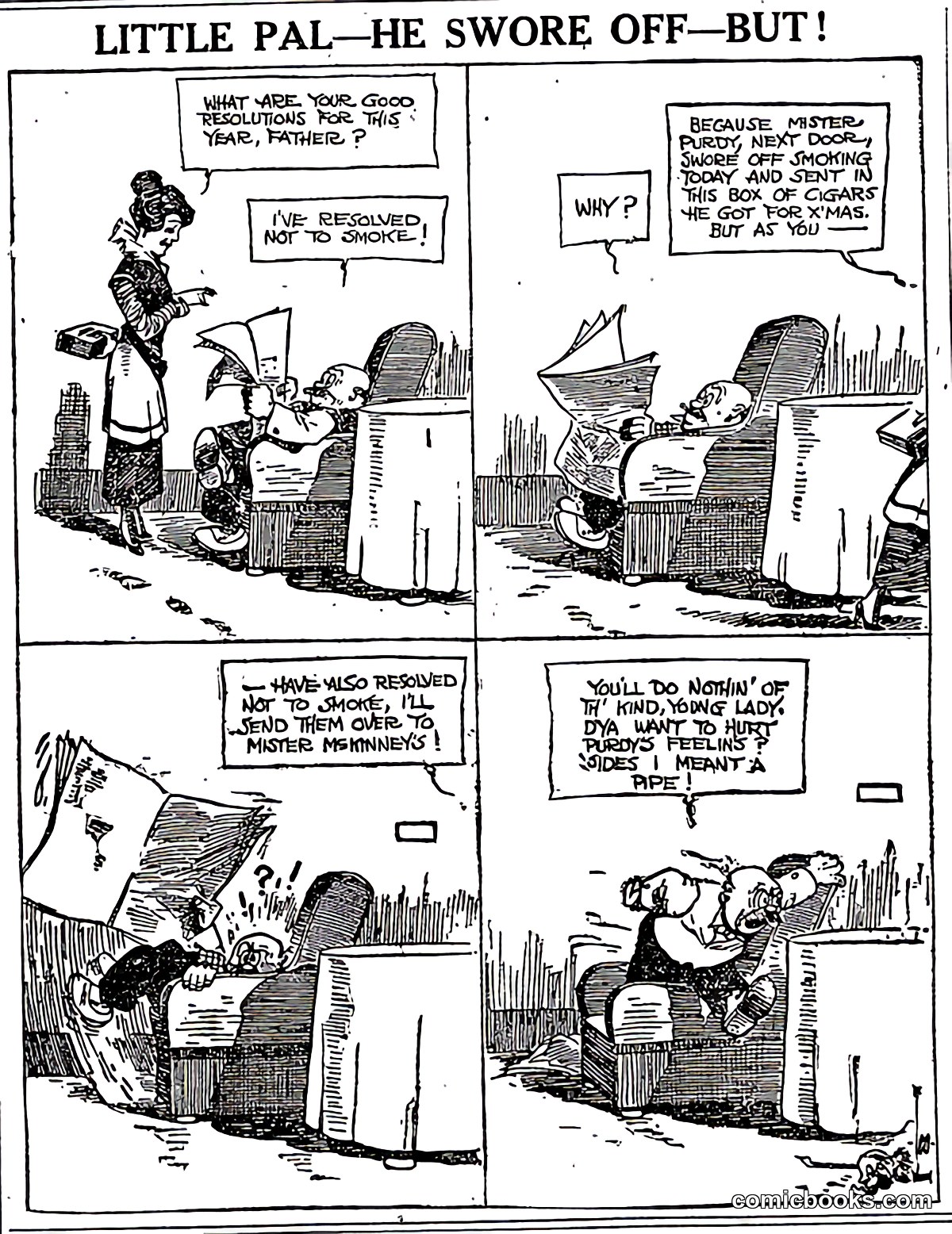 Little Pal: He Swore Off—But!