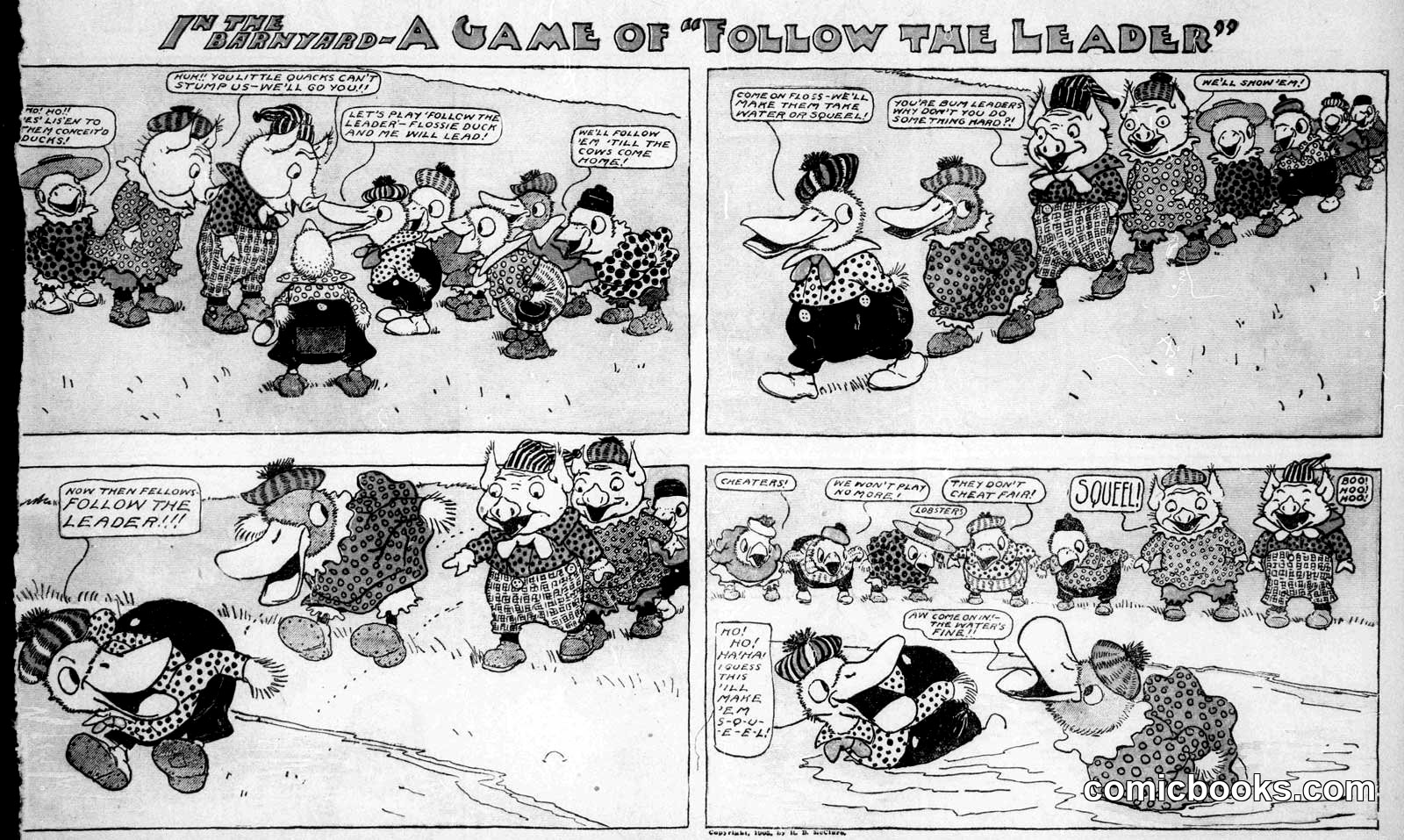 In the Nursery—A Game of "Follow the Leader"