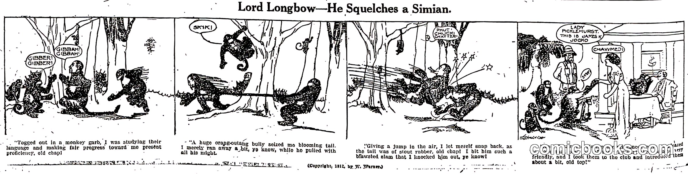 Lord Longbow—He Squelches a Simian