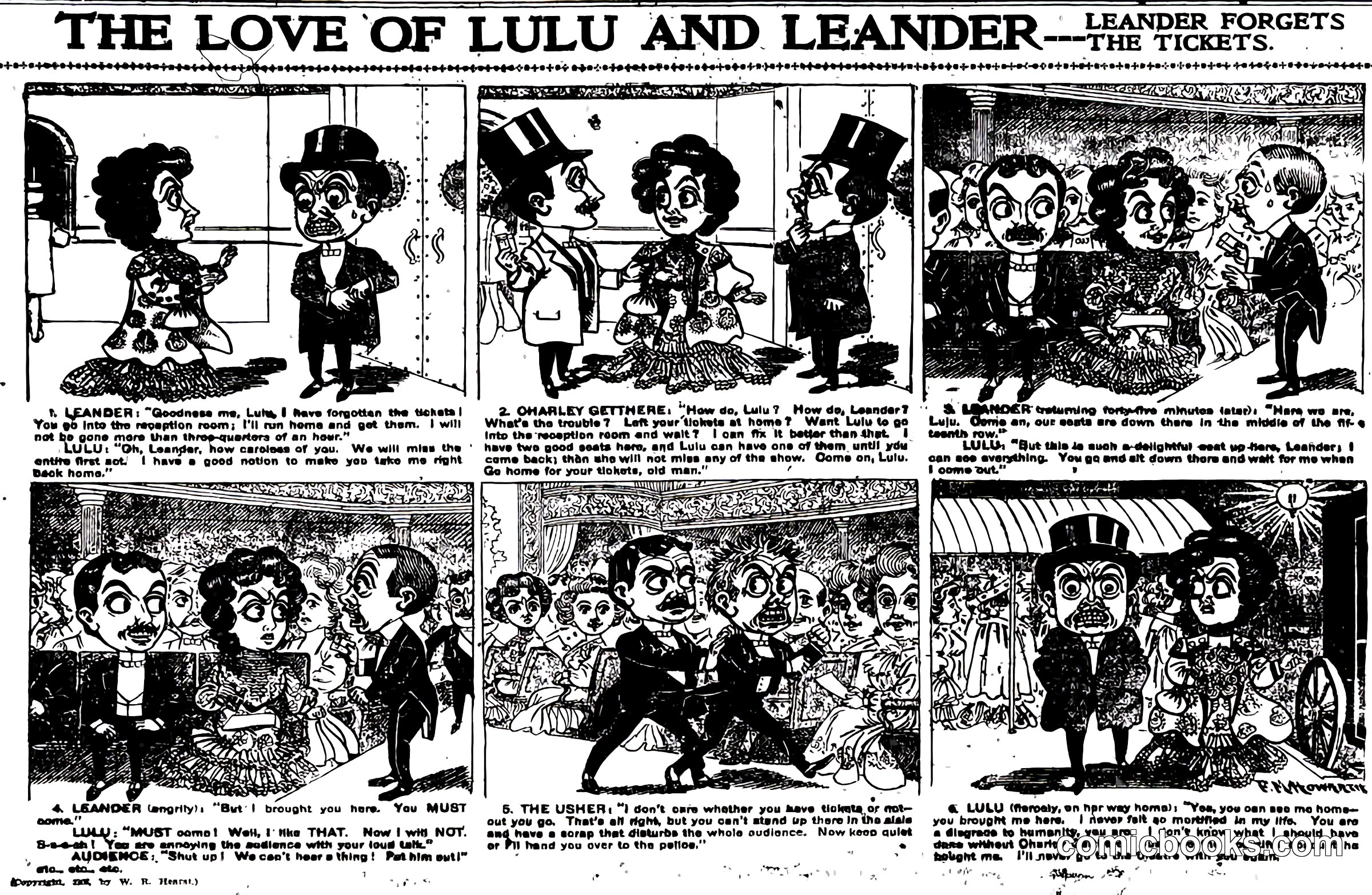 The Love of Lulu and Leander: Leander Forgets the Tickets