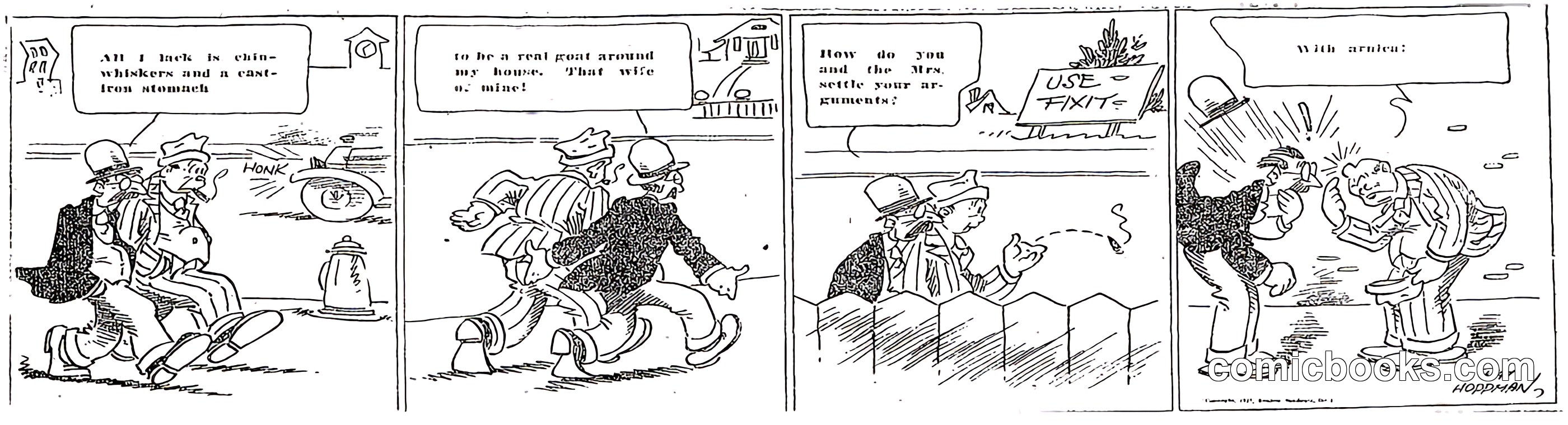 Comic Strip Panel Sequence, 1925