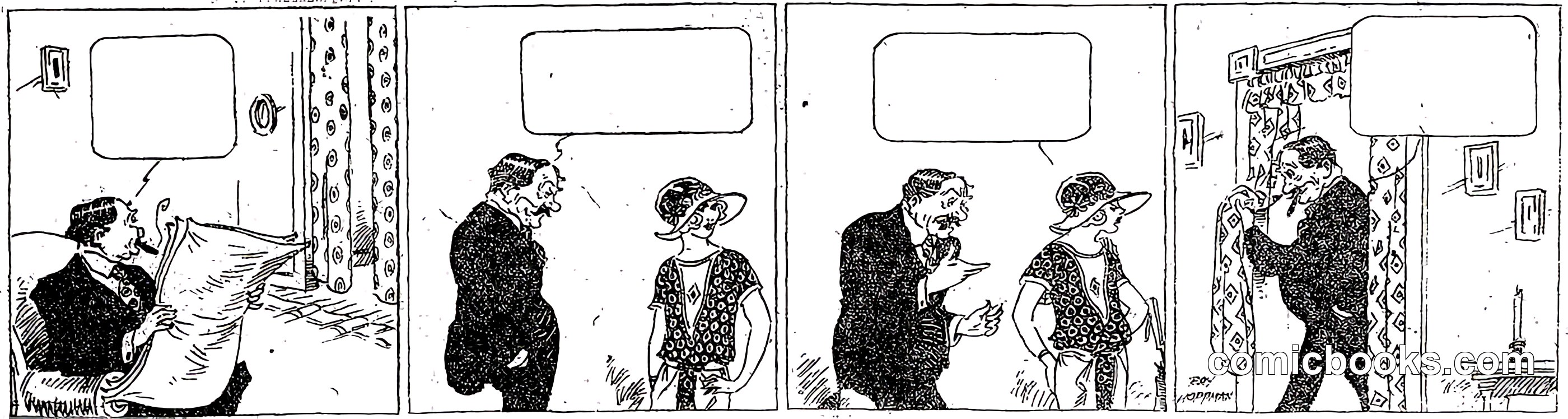 Comic Strip Panel Sequence, 1925