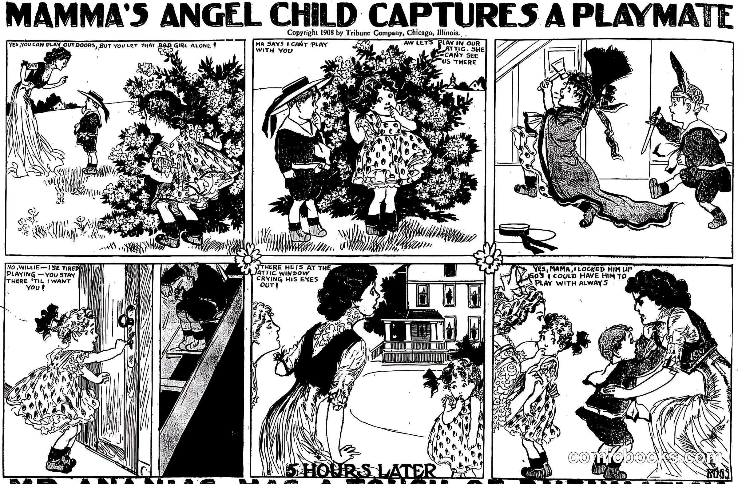 Mamma's Angel Child Captures a Playmate