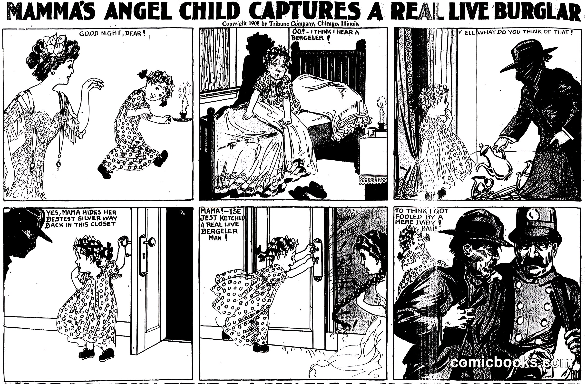 Mamma's Angel Child Captures a Real Live Burglar