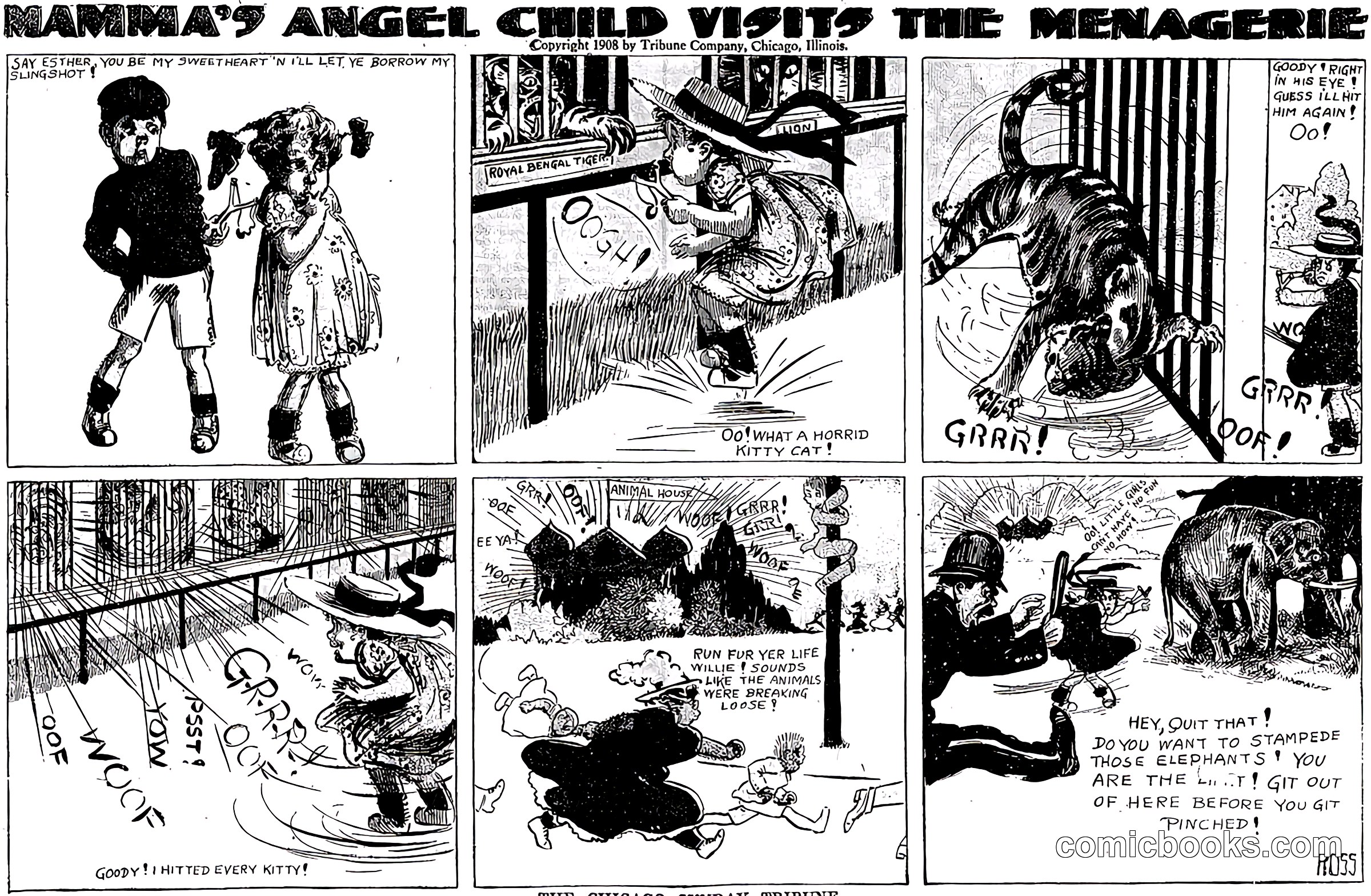 Mamma's Angel Child Visits the Menagerie