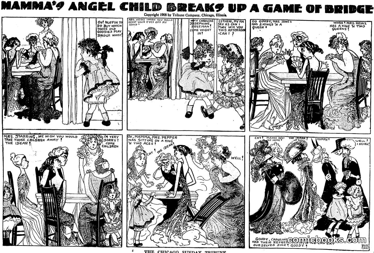 Mamma's Angel Child Breaks Up a Game of Bridge