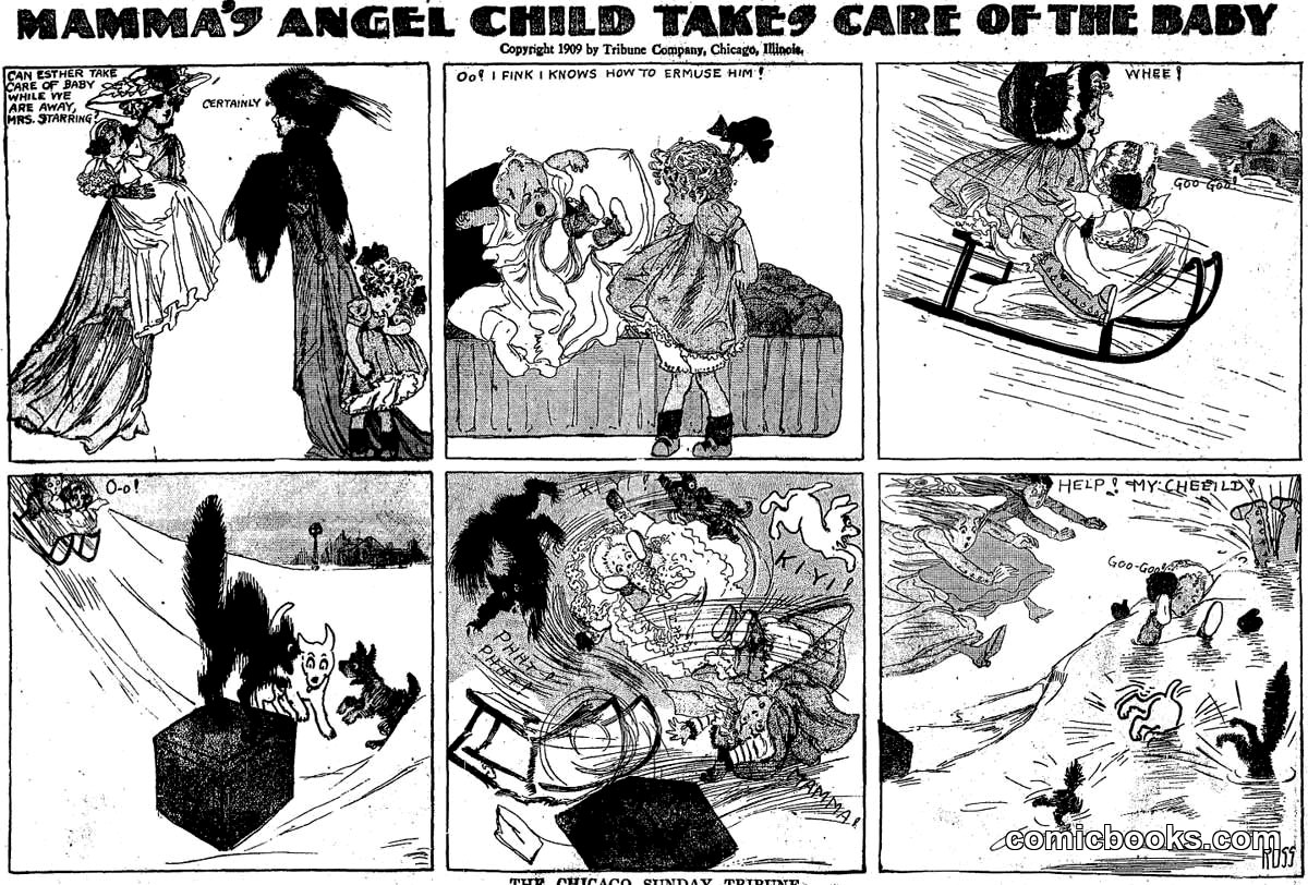 Mamma's Angel Child Takes Care of the Baby