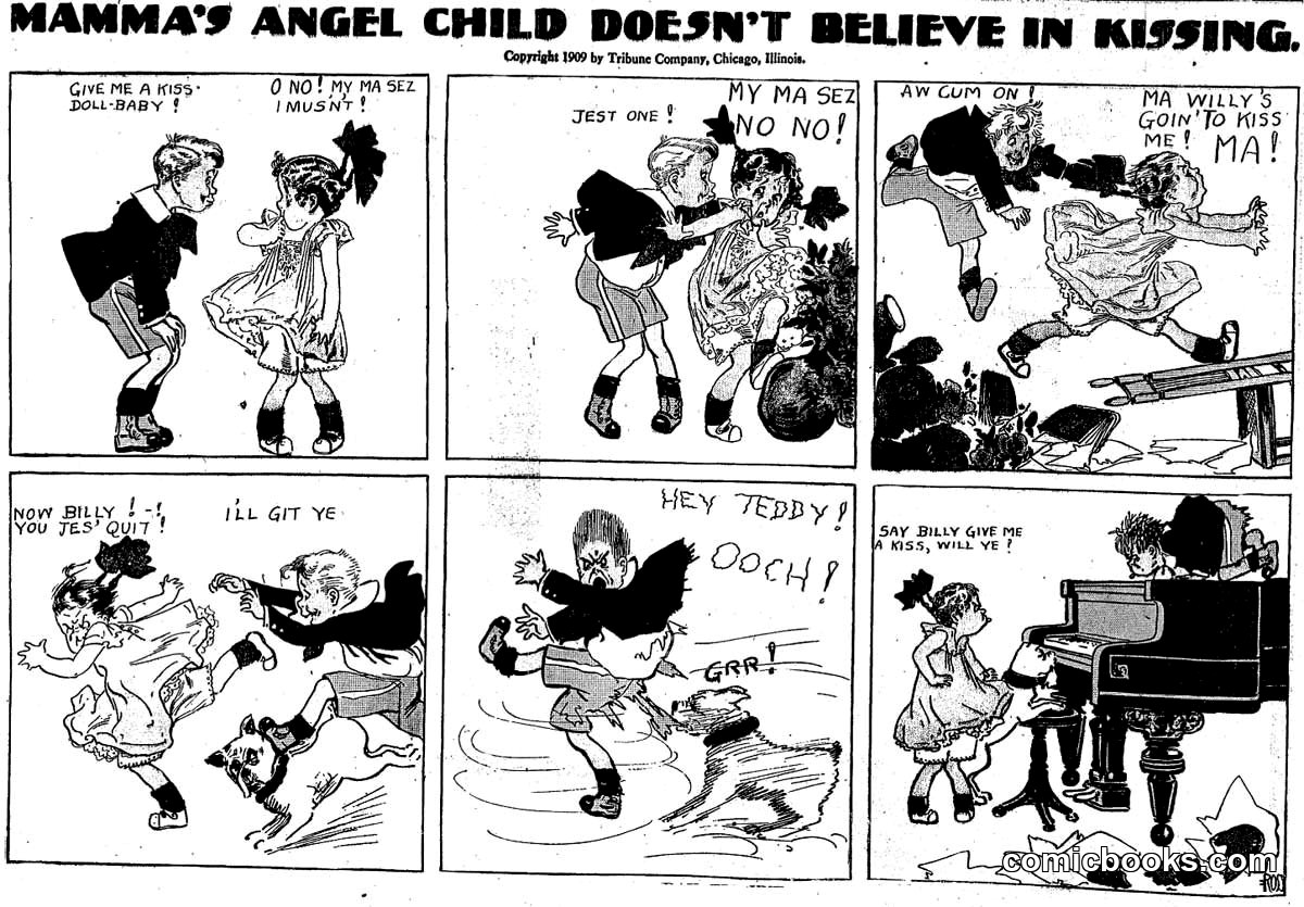 Mamma's Angel Child Doesn't Believe in Kissing