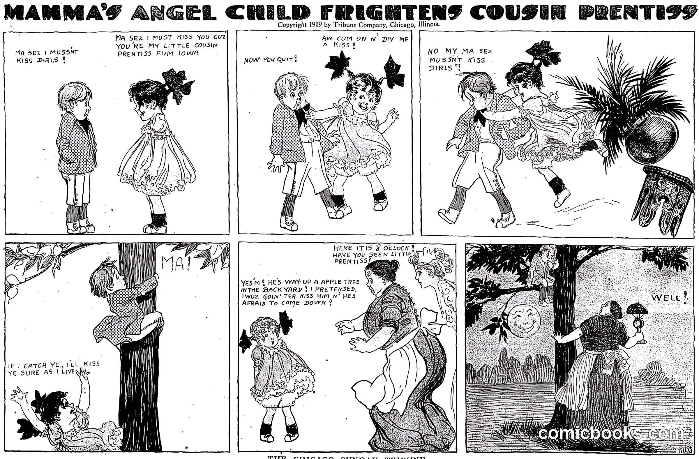 Mamma's Angel Child Frightens Cousin Prentiss
