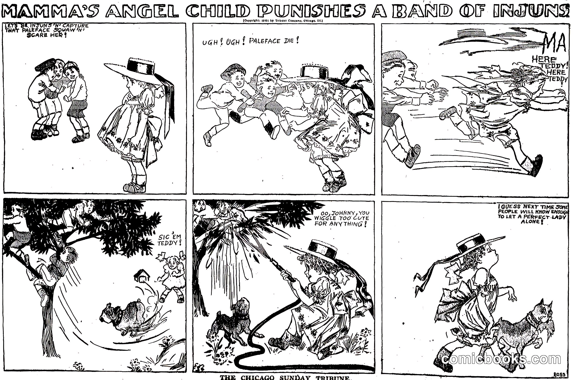 Mamma's Angel Child Punishes a Band of Injuns