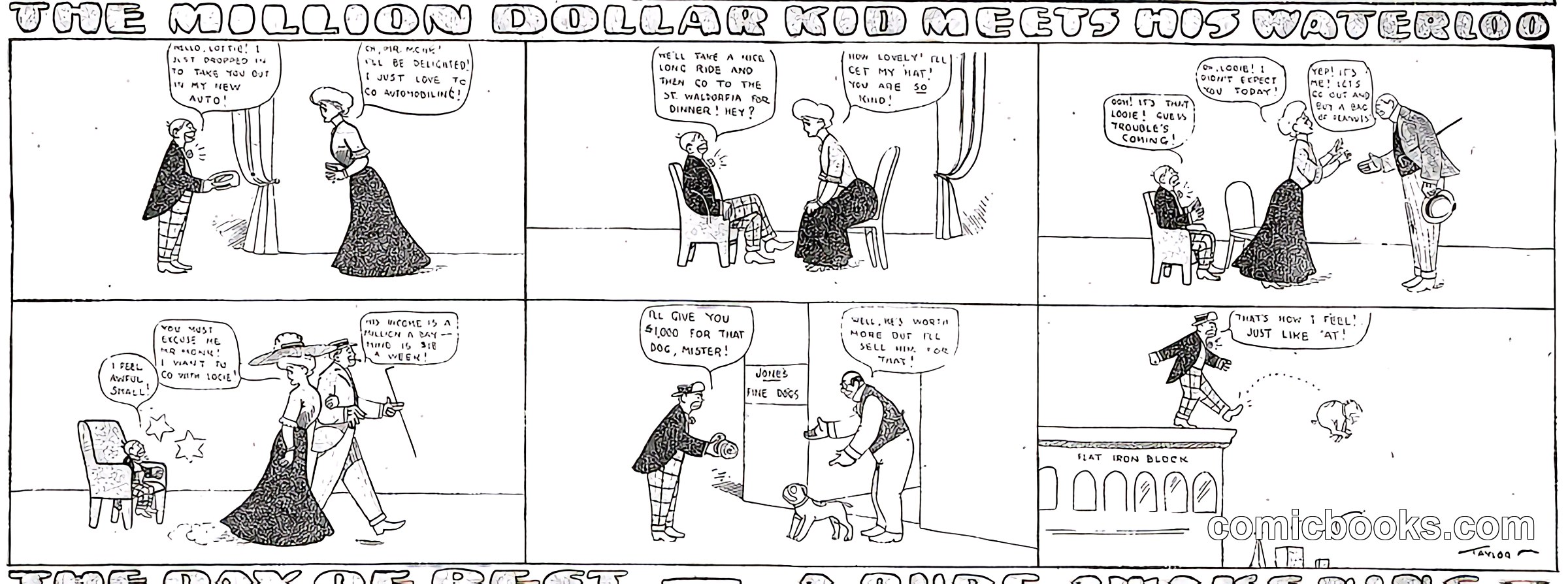 The Million Dollar Kid Newspaper Comic Strip