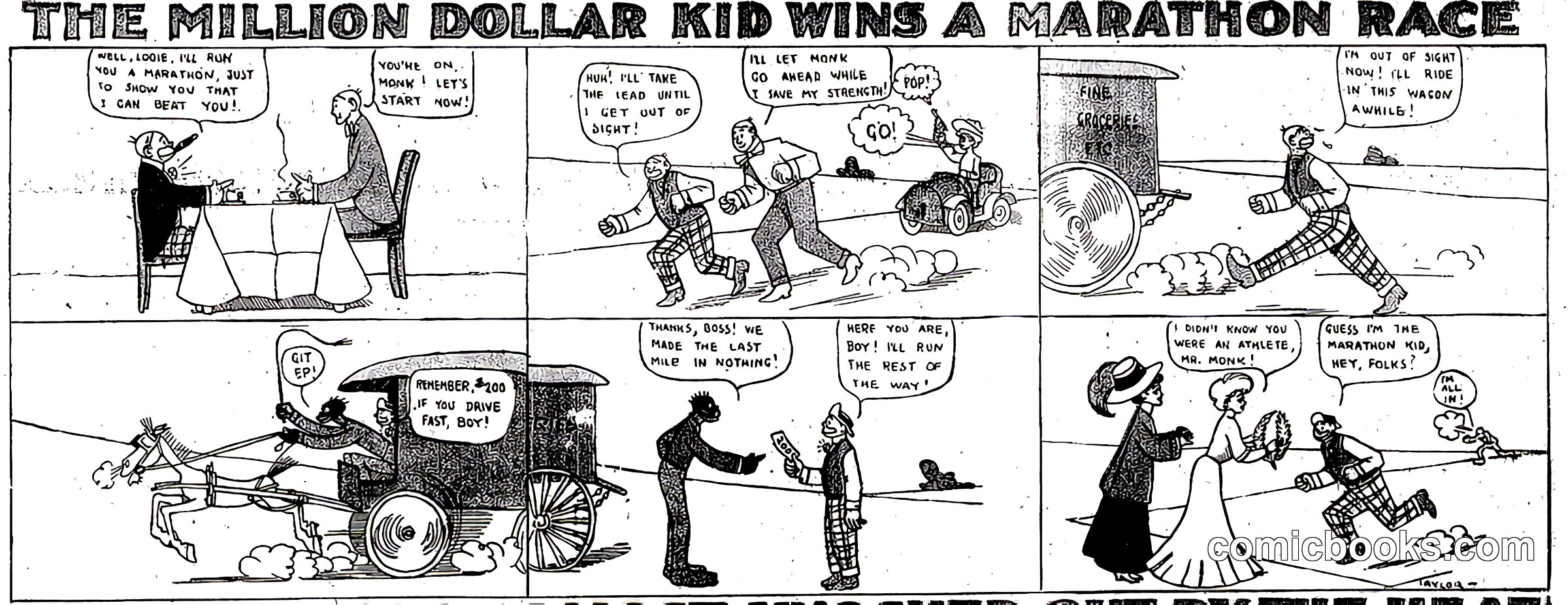 The Million Dollar Kid Wins a Marathon Race