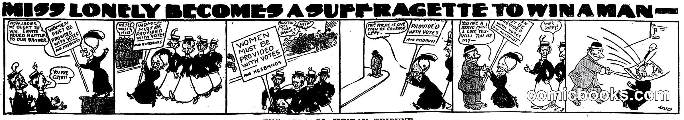 Miss Lonely Becomes a Suffragette to Win a Man