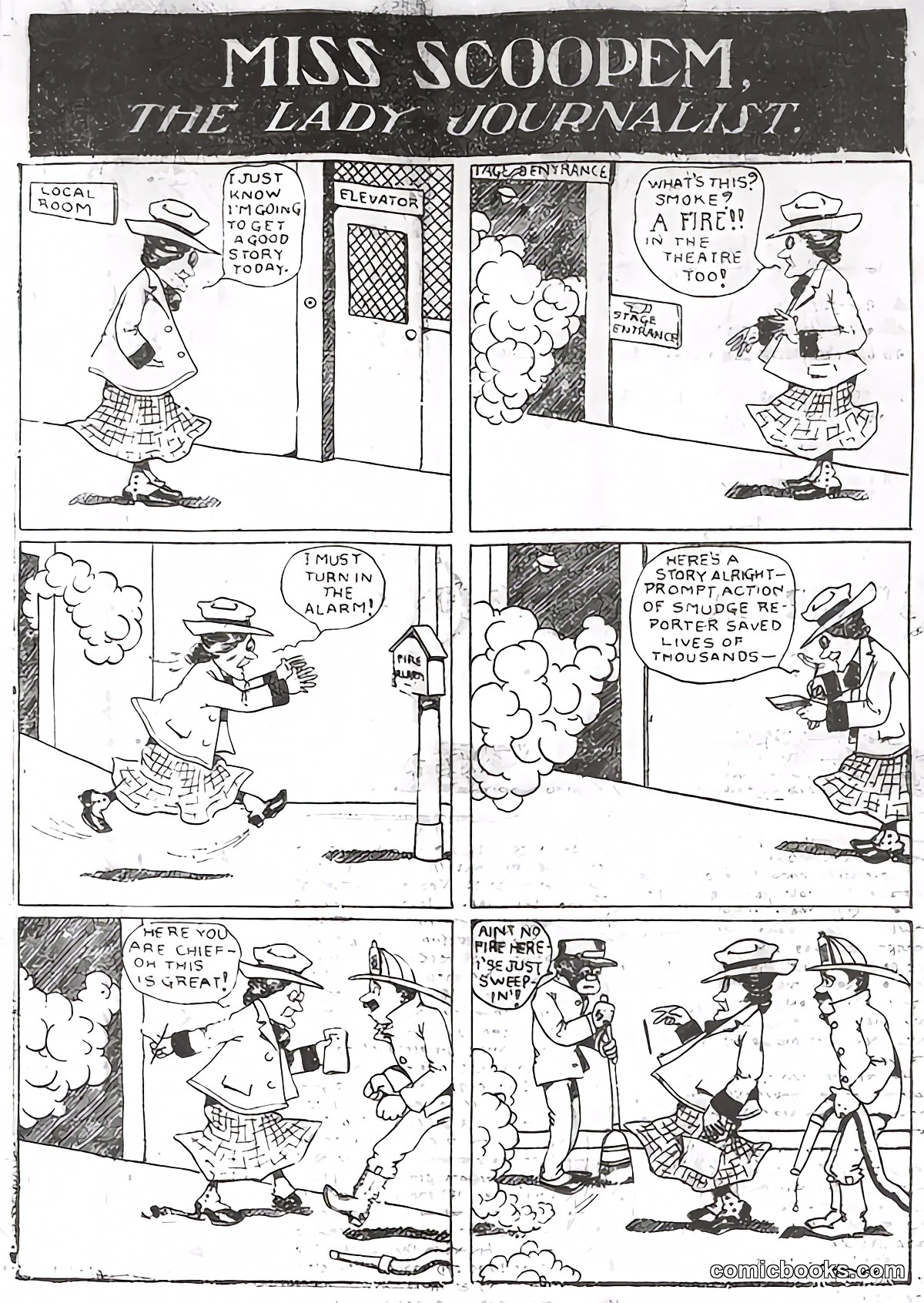 Miss Scoopem, The Lady Journalist