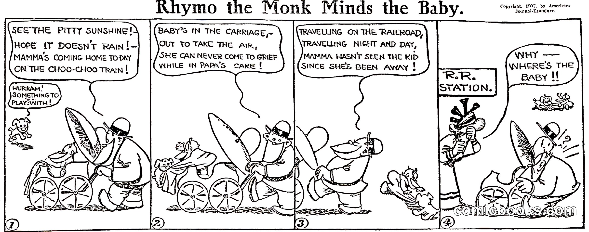 Rhymo the Monk Minds the Baby