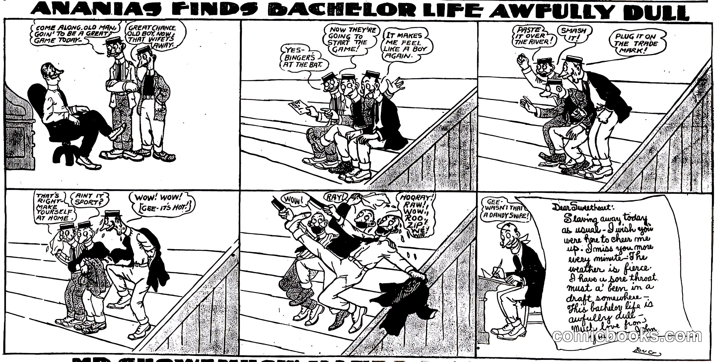 Mr. Ananias Finds Bachelor Life Awfully Dull